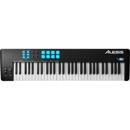 CLAVIER MAITRE ALESIS USB MIDI 61 NOTES 8 PADS 