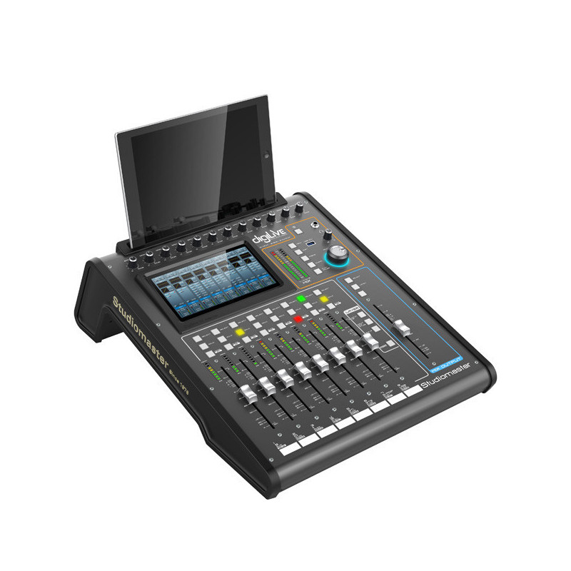 7 canaux Bluetooth Mixer Live Studio Audio Table de mixage USB DJ Console  Amplificateur : : Instruments de musique et Sono