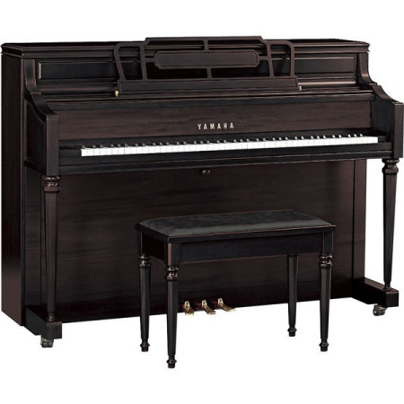 PIANO DROIT M2 SATIN BLACK WALNUT 1.10m YAMAHA  AVEC BANQUETTE